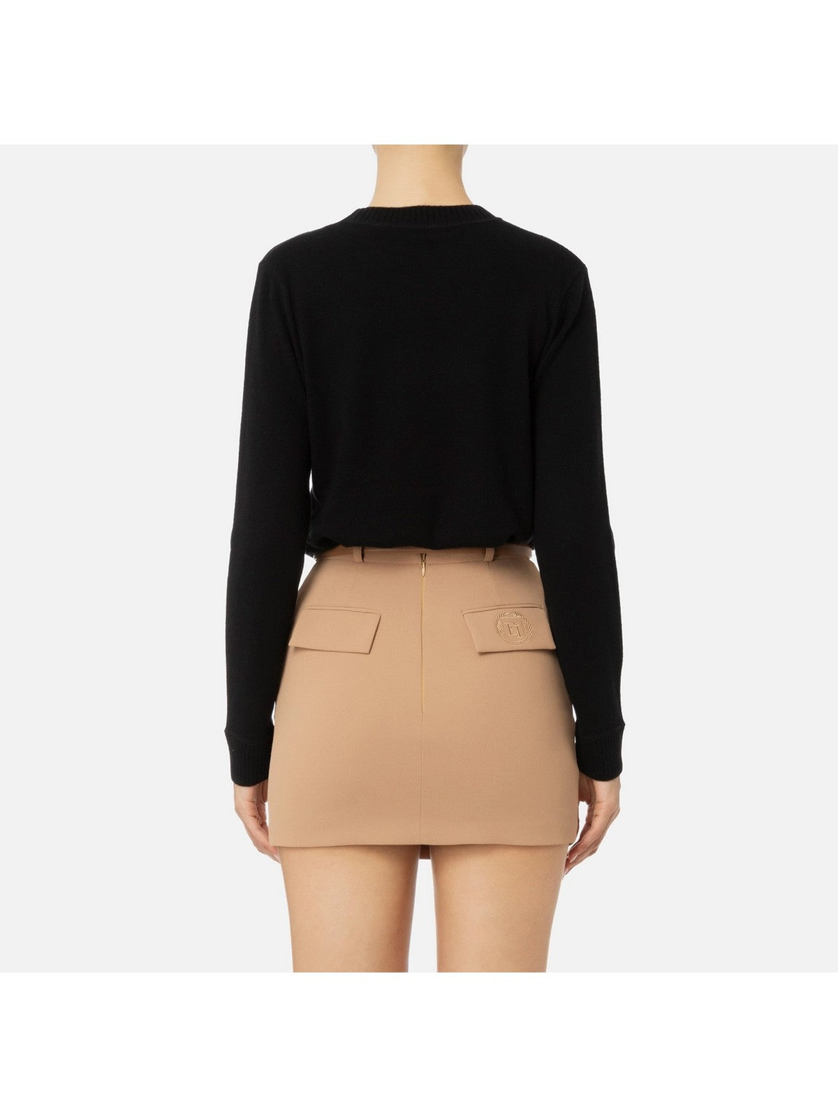 ELISABETTA FRANCHI Maglione Donna  MK64S46E2 685 Nero gioboutiqueweb