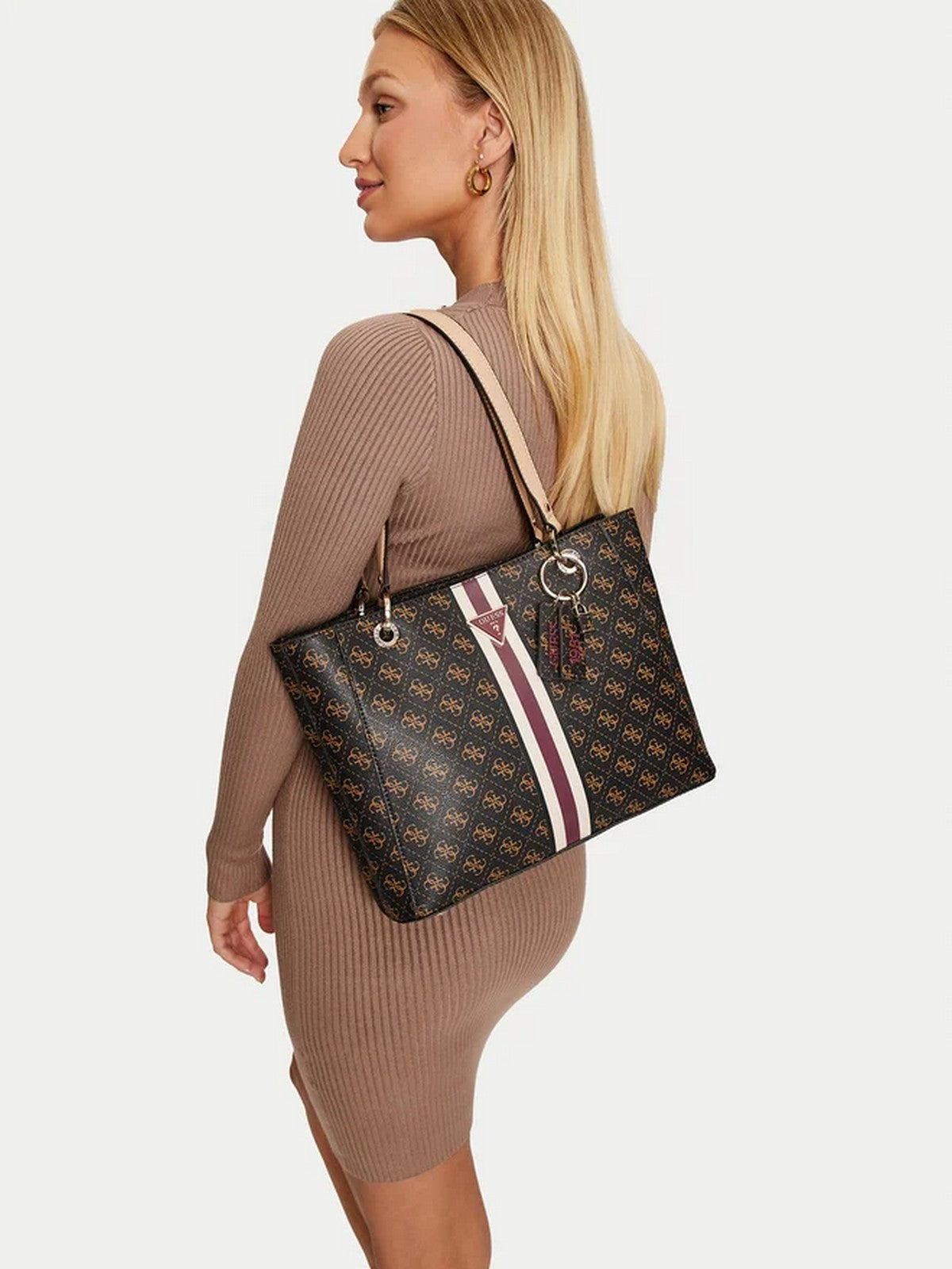 Guess Woman Bag Katey Flap Shoulder Hwqs78 79250 BNL Marrone