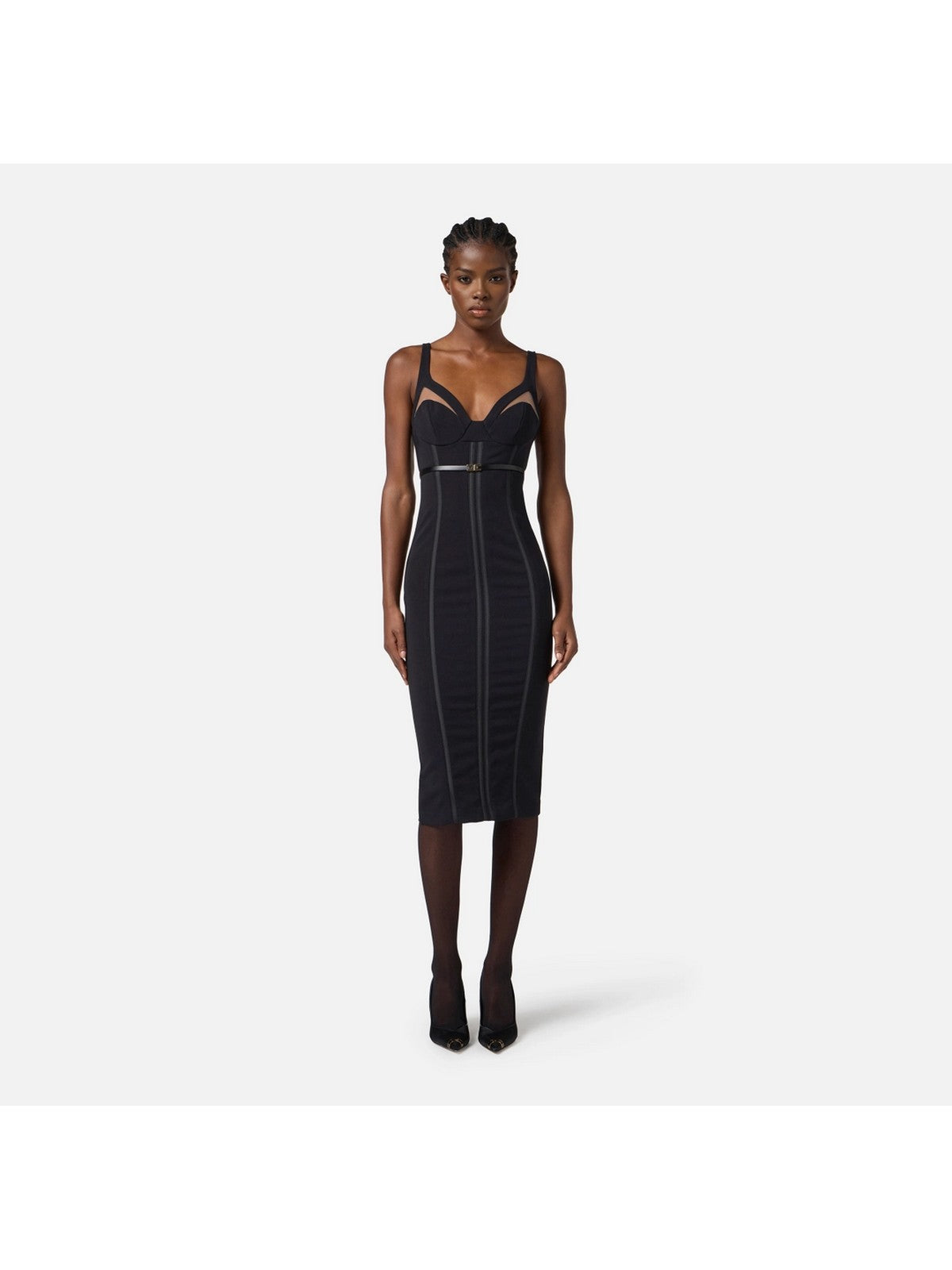 ELISABETTA FRANCHI Abito Donna  AB80256E2 110 Nero gioboutiqueweb