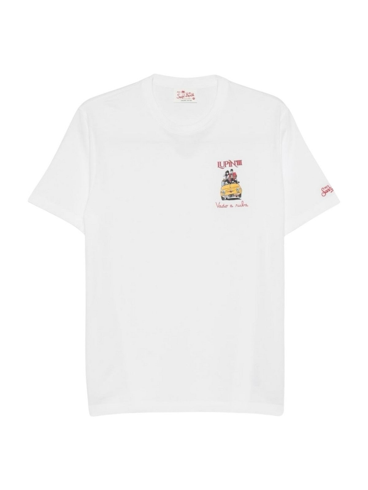 MC2 SAINT BARTH T-shirt Uomo  PORTOFINO 04411L LUPIN RUBA 01N EMB gioboutiqueweb