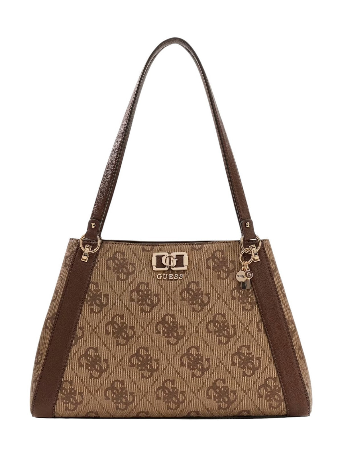 GUESS Borsa Donna KARNILLA LOGO GFRIEND CARRYALL HWOS99 01220 LGW LATTE LOGO/BROWN gioboutiqueweb