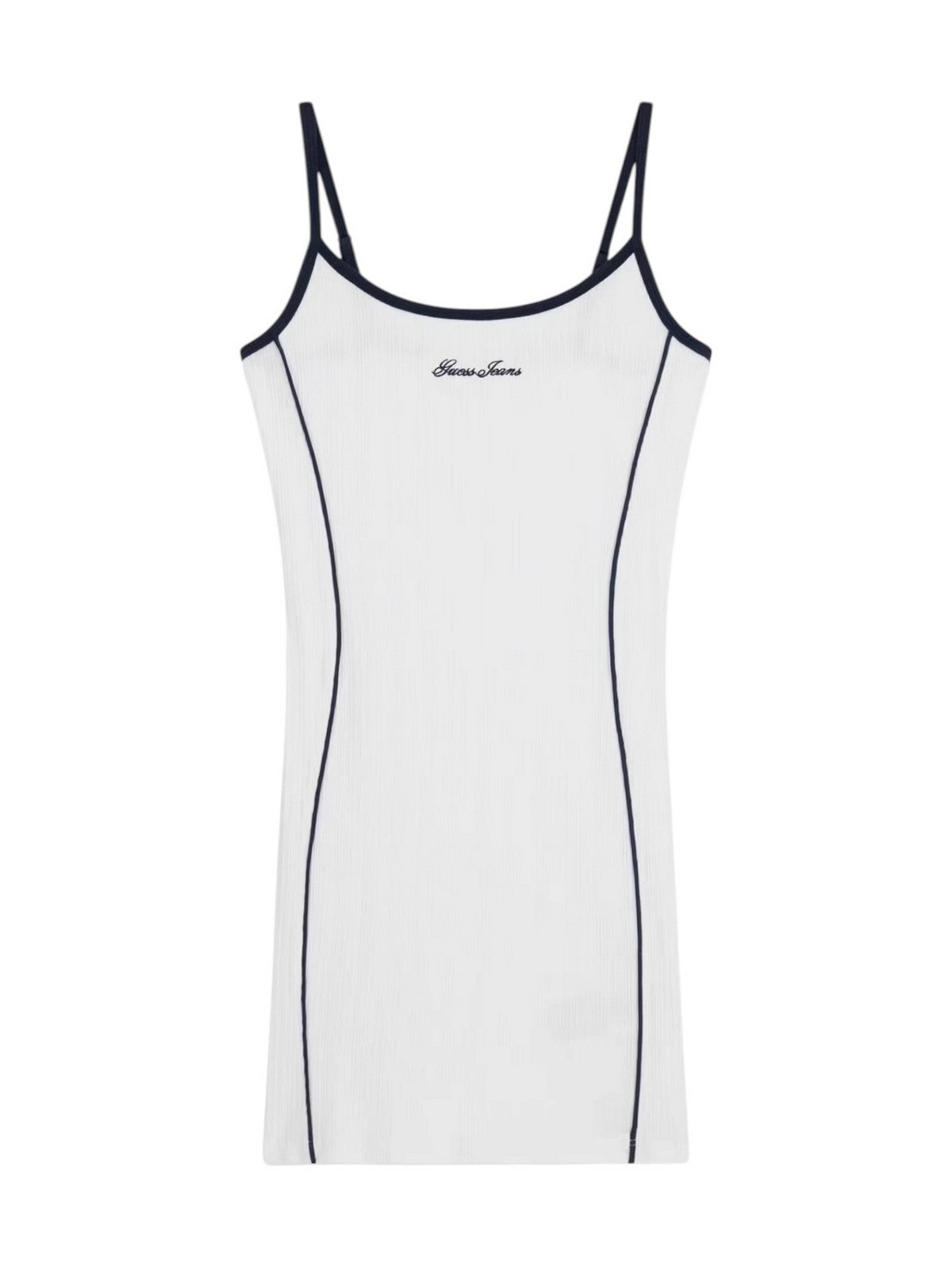 GUESS Abito Donna GJ EMBRO RINGER MINI DRESS W6GKY1 KF641 G011 PURE WHITE gioboutiqueweb