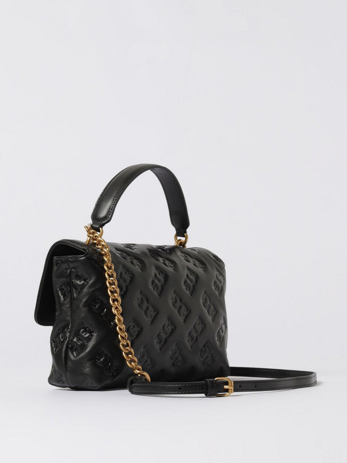 PINKO Borsa Donna LOVE LADY PUFF CLASSIC CL 100043-A2JX Z99Q NERO-ANTIQUE GOLD