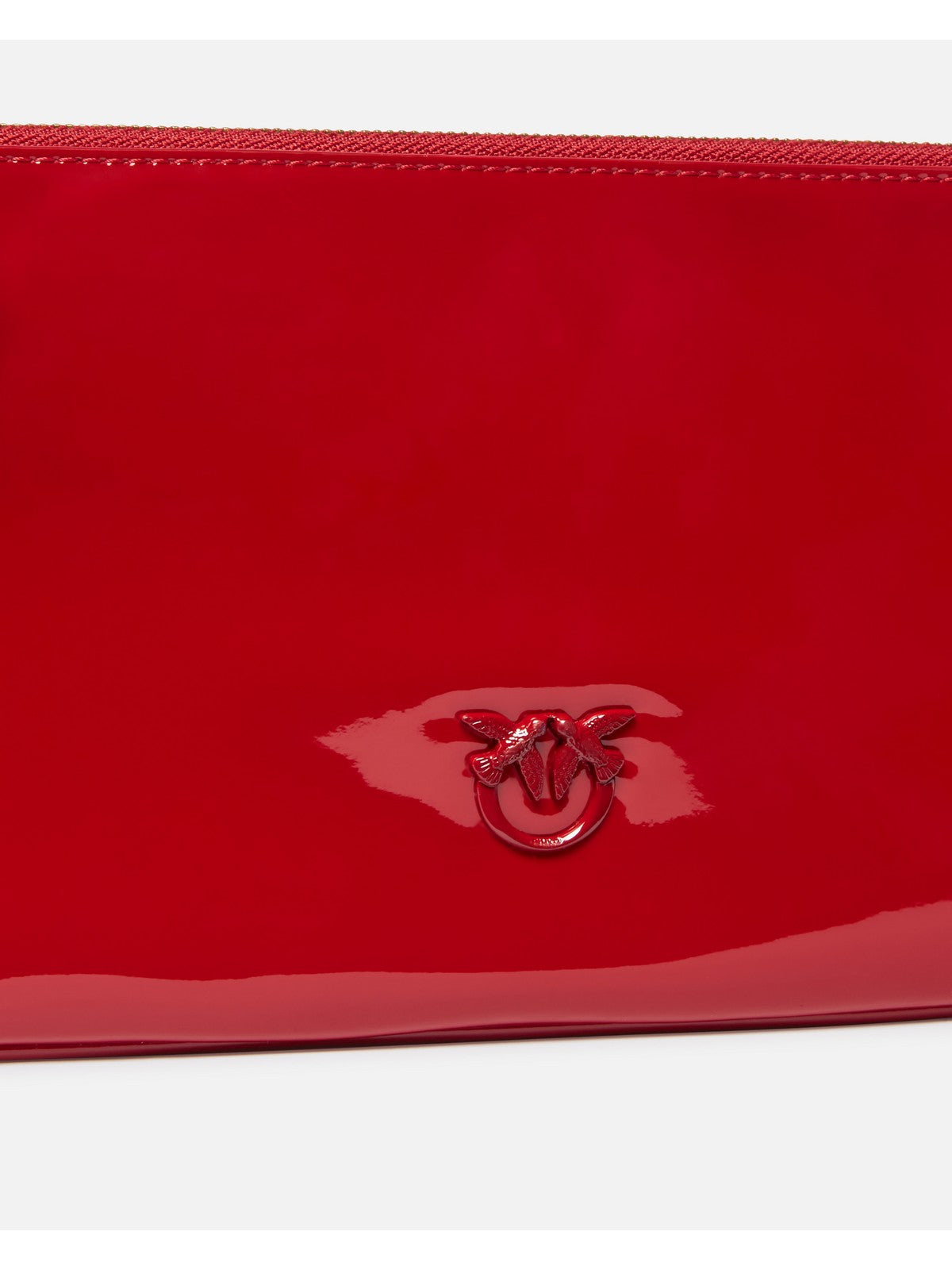PINKO Borsa Donna Horizontal Flat Ecovernice+Pu 102747-A1UP R30B Rosso gioboutiqueweb