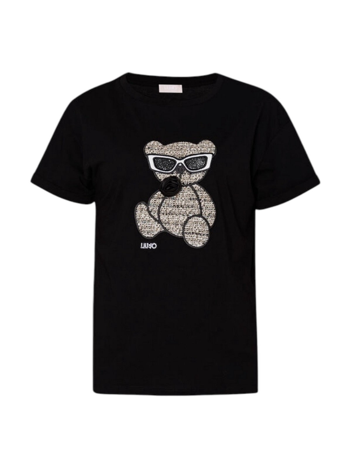 LIU JO WHITE T-Shirt e Polo Donna  WF4411J5904 N9940 Nero gioboutiqueweb