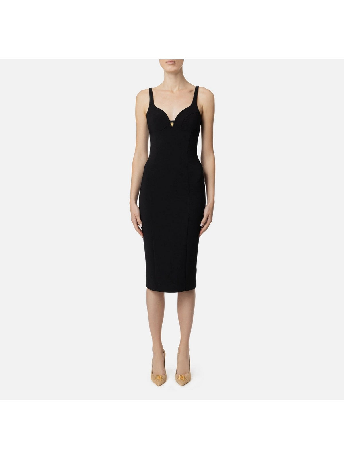 ELISABETTA FRANCHI Abito Donna  AB71146E2 110 Nero gioboutiqueweb