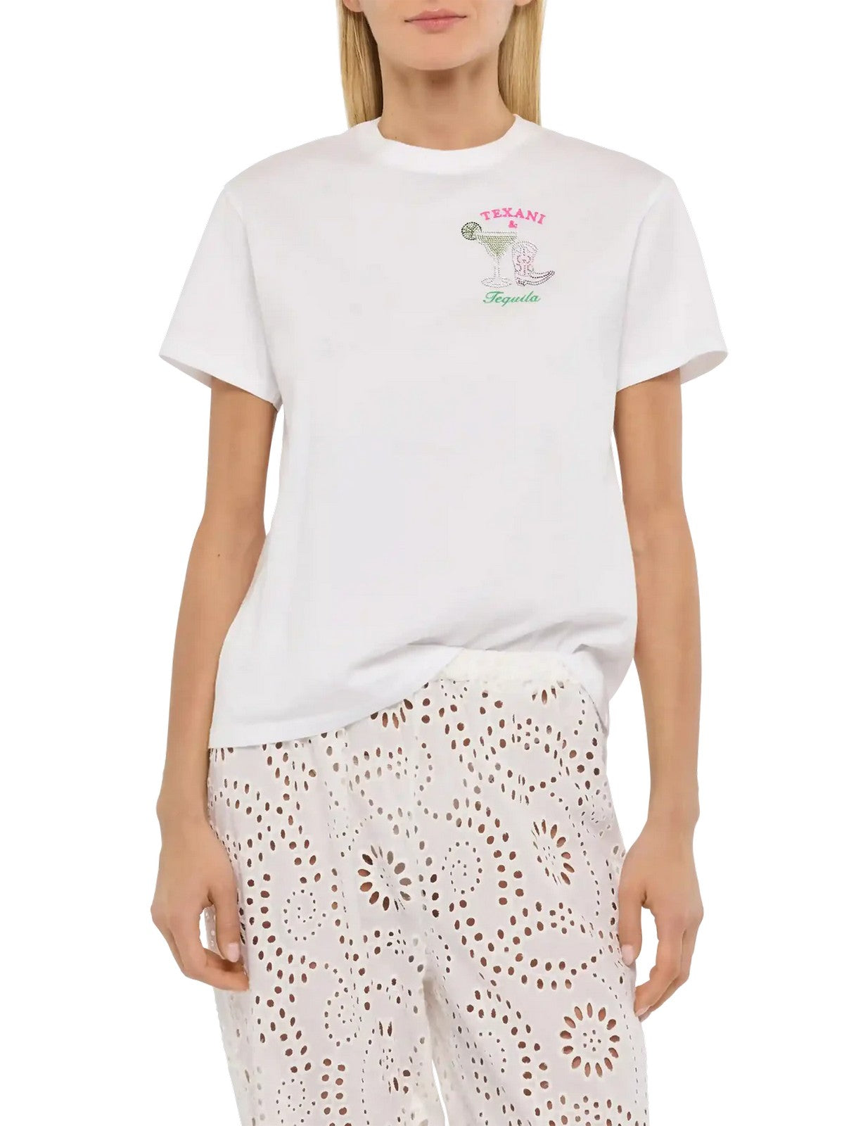 MC2 SAINT BARTH T-shirt Donna  EMILIE 05942H Bianco gioboutiqueweb
