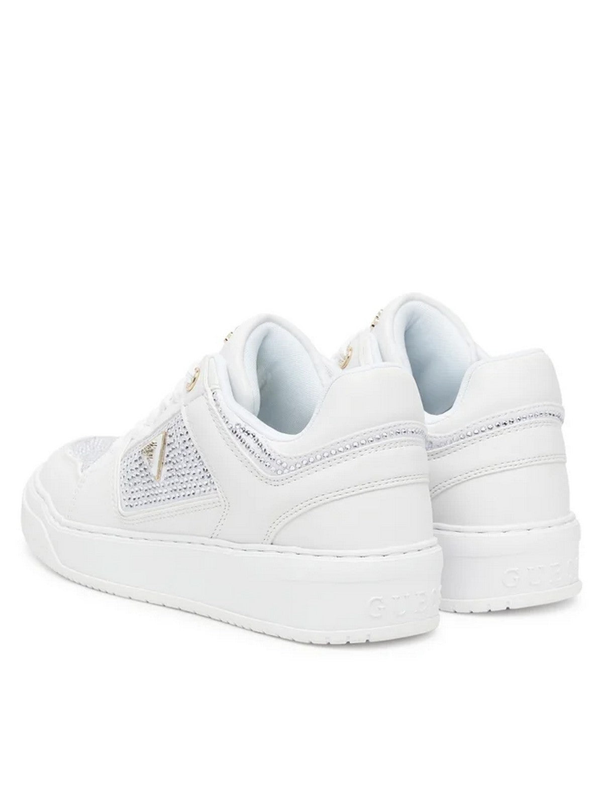 GUESS Sneaker Donna DELOVE2 FLTDL2 LEA12 WHITE WHITE gioboutiqueweb