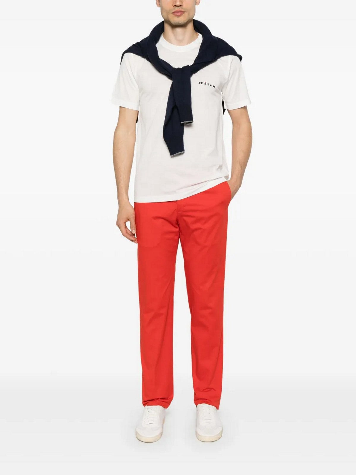 KITON T-shirt Uomo  UMK0717HE30000 WHITE WHITE gioboutiqueweb