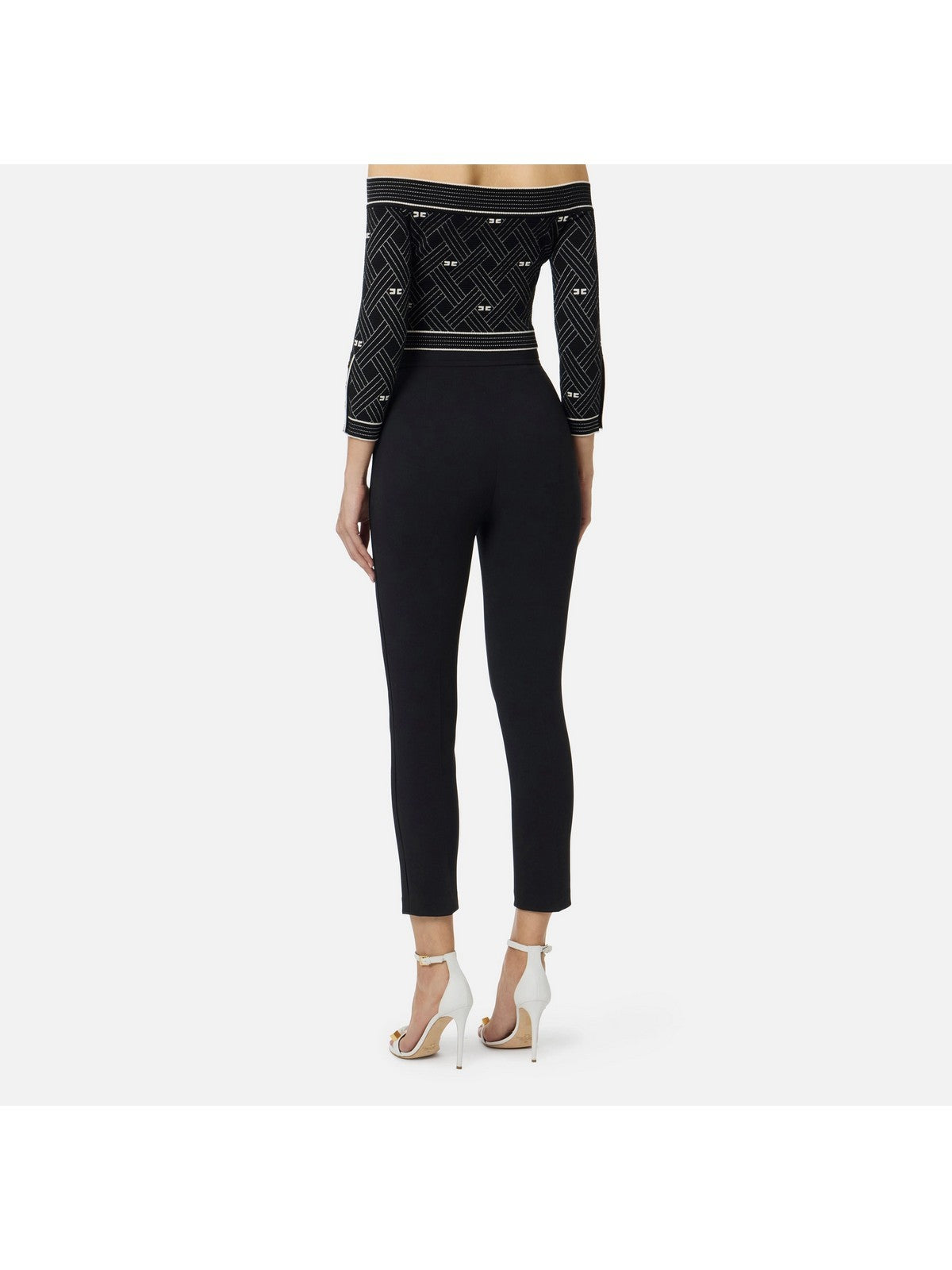 ELISABETTA FRANCHI Pantalone Donna  PA17061E2 110 Nero gioboutiqueweb
