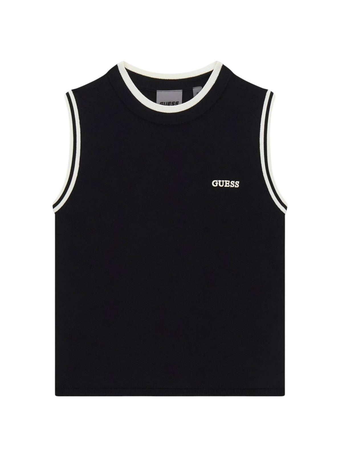 GUESS SPORT Top Donna GABRY CN SL TOP SWTR V6GR02 Z0723 JBLK Jet Black A996