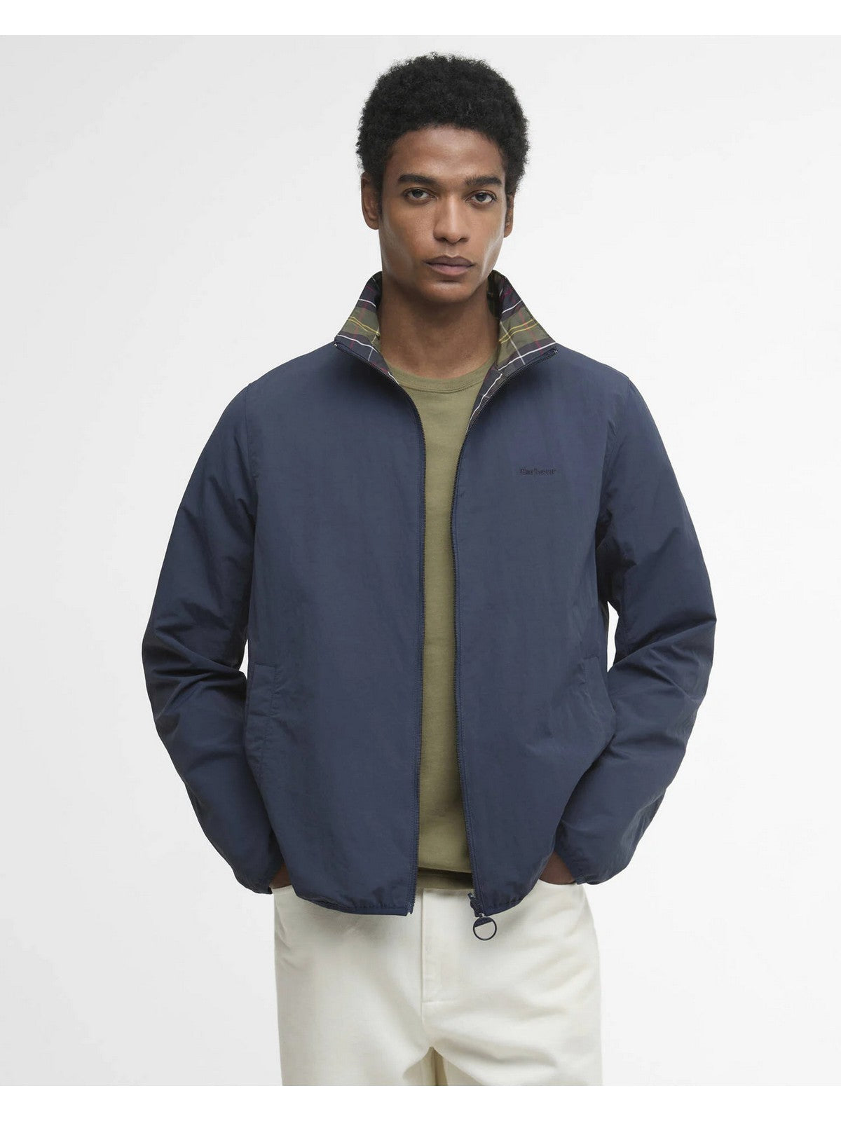 BARBOUR Giubbino Uomo REVERSIBLE KORBEL SHWRPRF JKT MSP0188 NY71 NAVY gioboutiqueweb