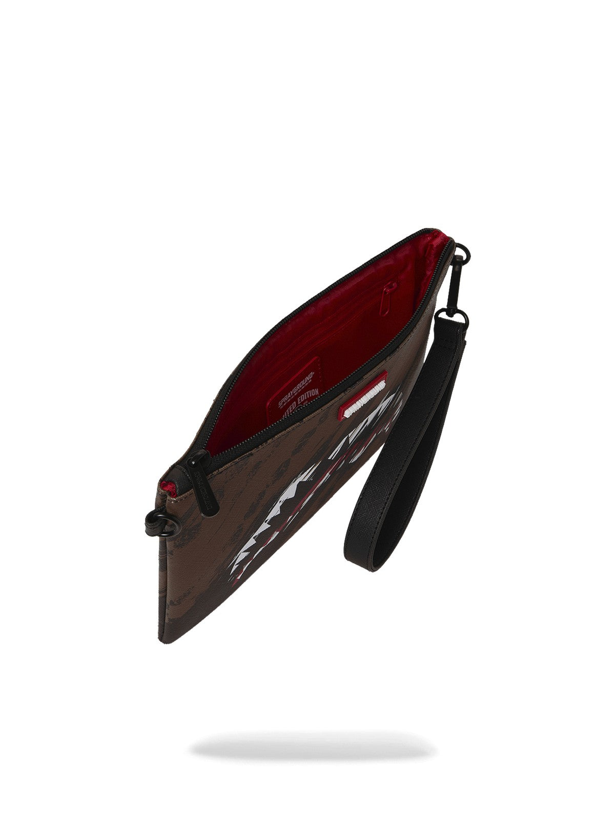 SPRAYGROUND Pochette Unisex adulto SMEARED GRUNGE CROSSBODY POUCHETTE 910B8969NSZ Marrone gioboutiqueweb