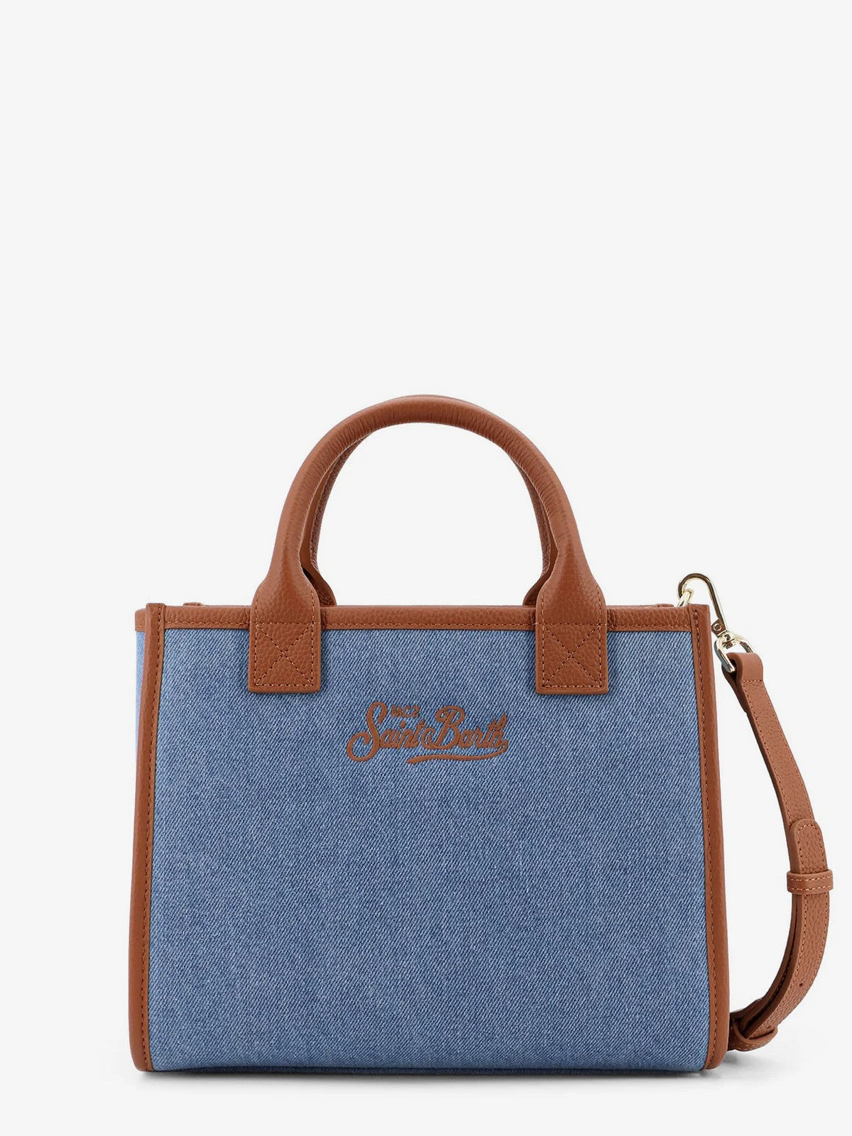 MC2 SAINT BARTH Borsa Donna  VANITY BAG MIDI 01515L DENIM GRAIN LEATHER 19 EMB