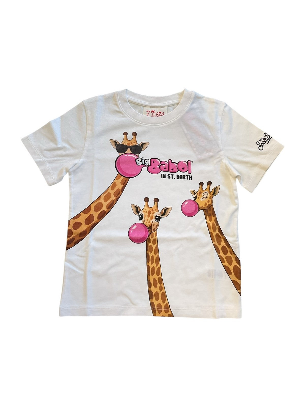 MC2 SAINT BARTH T-shirt Bambini e ragazzi  DENVER JR 01215L BIG BABOL GIRAFFE 01N gioboutiqueweb