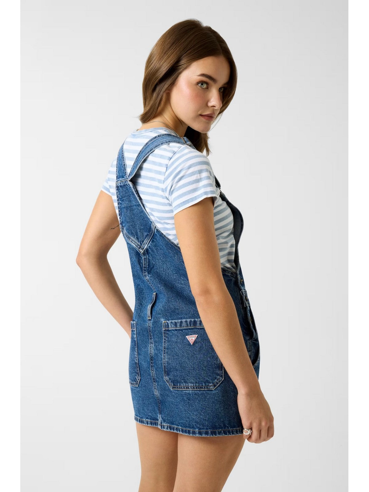GUESS Abito Donna GJ OVERALL DRESS W6GK25 D5M4O GVMU GJ VEIN MEDIUM USED gioboutiqueweb
