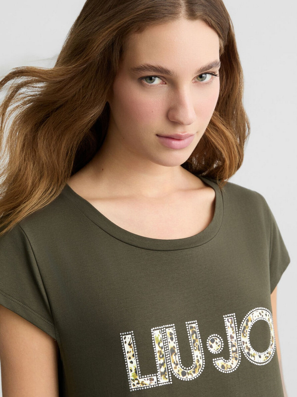 LIU JO BEACHWEAR Abito Donna  VA5194JS003 M9577 Lichene/anim.vert gioboutiqueweb