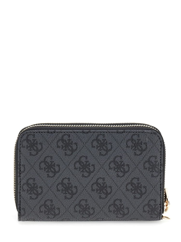 GUESS Portafoglio Donna LAUREL II SLG MED DOUBLE ZIP SWSG74 59164 CLO COAL LOGO gioboutiqueweb