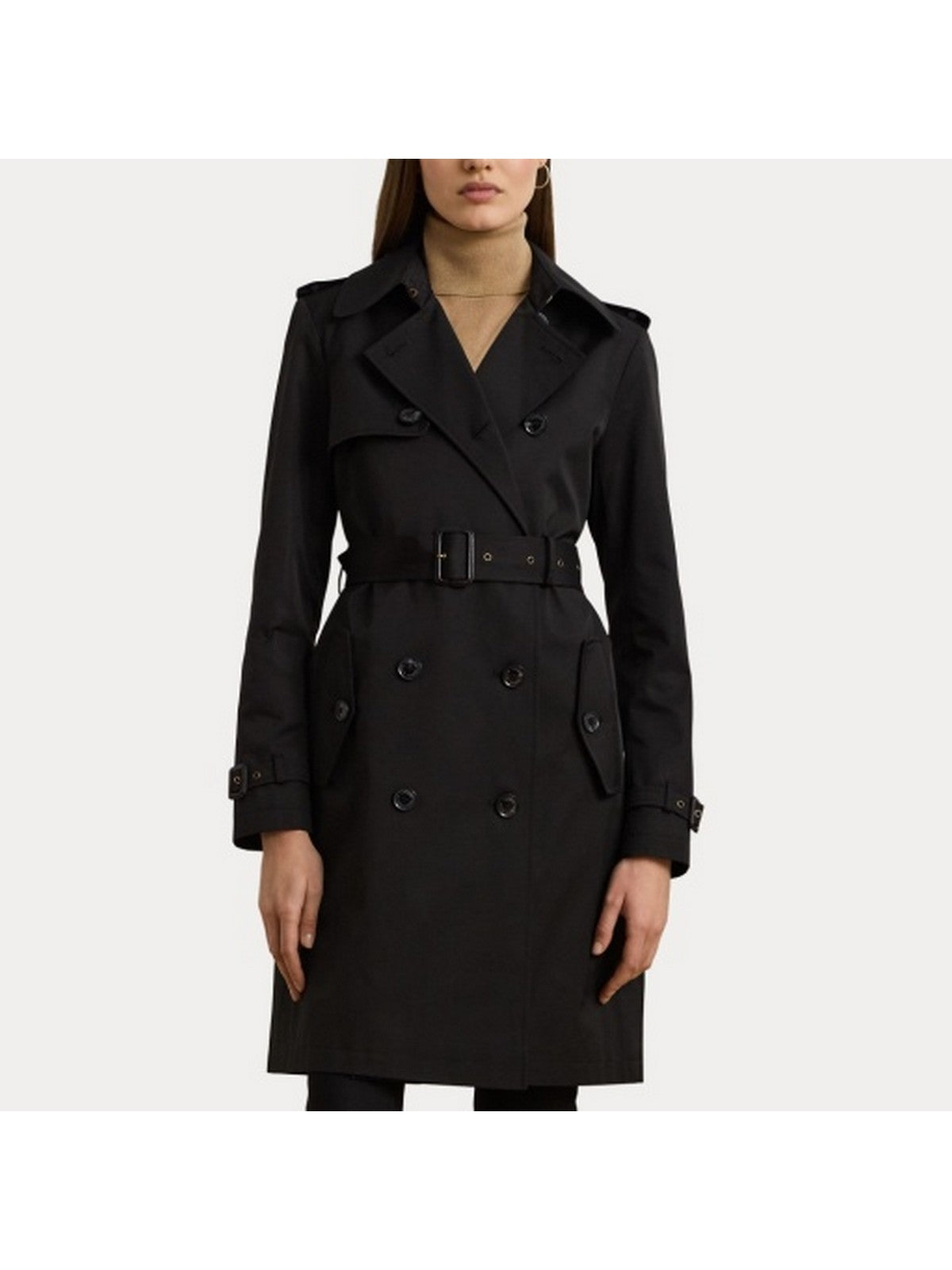 LAUREN RALPH LAUREN Trench Donna DB BLT RN38 297967122 001 BLACK gioboutiqueweb