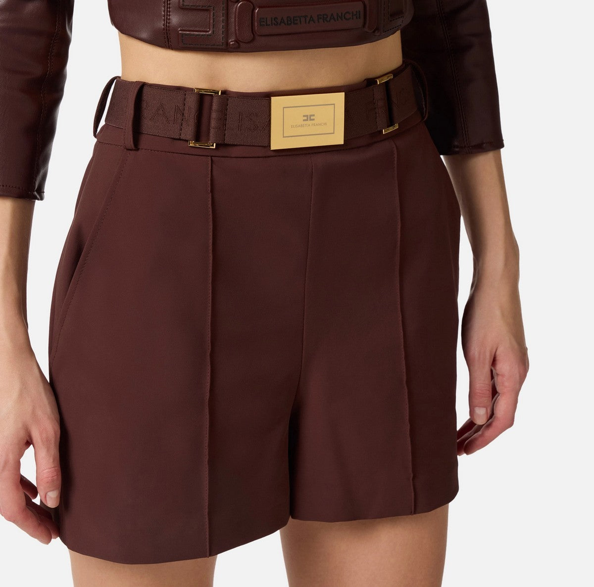 ELISABETTA FRANCHI Pantalone Donna  SH00861E2 644 CACAO gioboutiqueweb