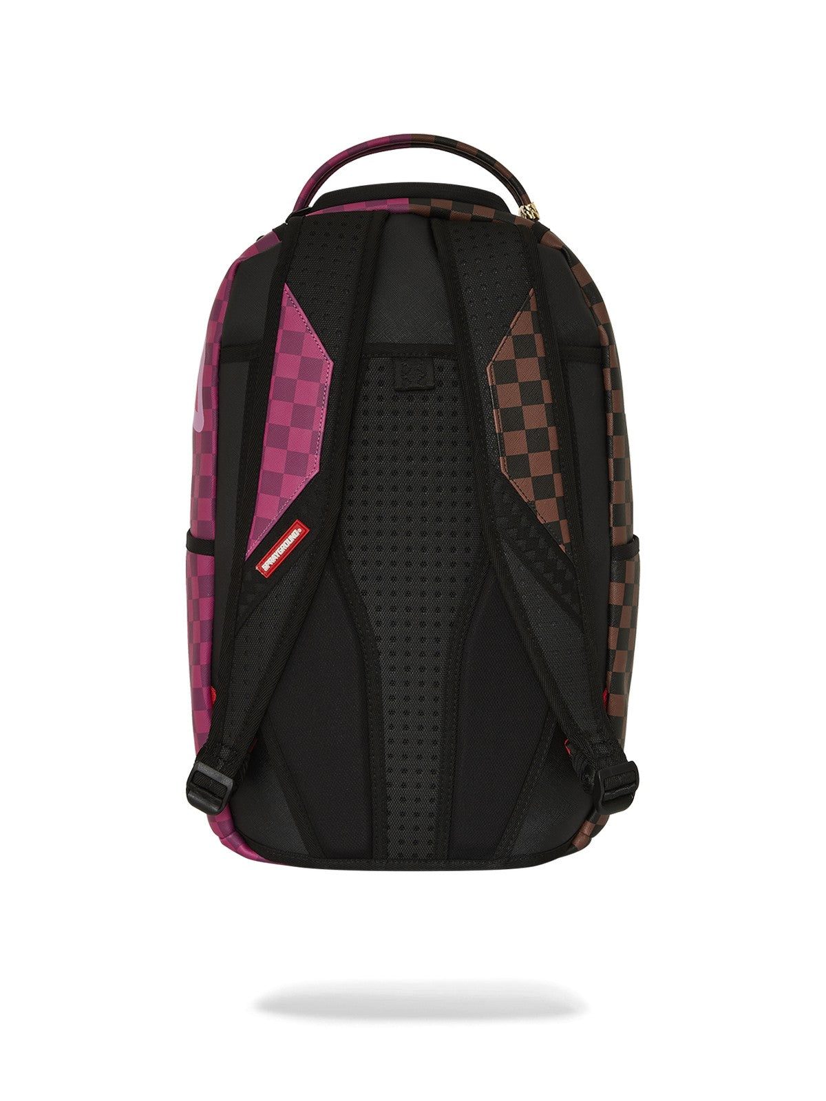 SPRAYGROUND Zaino Uomo SPLIT SIP PINK CHECK DLXSV BACKPACK 910B6286NSZ MARRONE/ROSA gioboutiqueweb