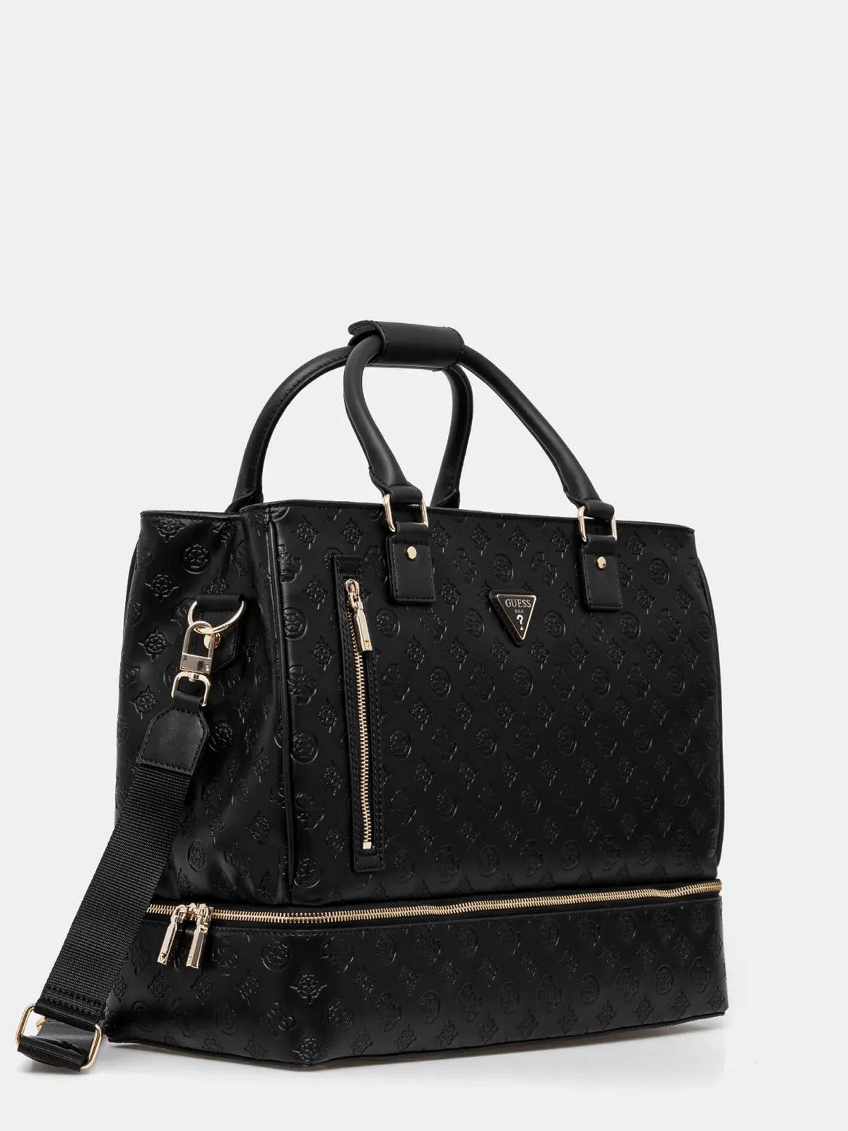 GUESS Valigia e Trolley Donna WILDER ZIP BOTTOM SHOPPER TOTE TWK745 24150 BLA Nero gioboutiqueweb