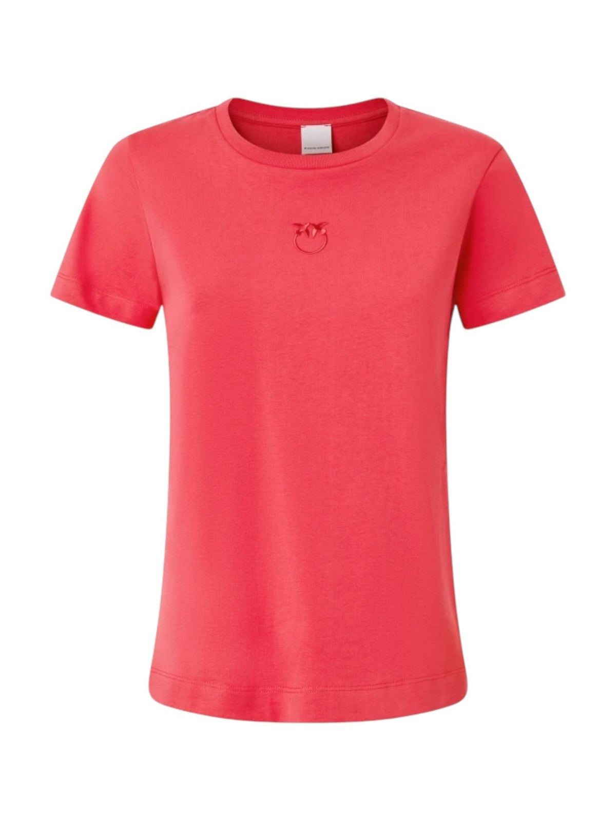 PINKO T-shirt Donna BUSSOLOTTO T-SHIRT JERSEY LOGO 100355-A2HN O57 Rosso gioboutiqueweb
