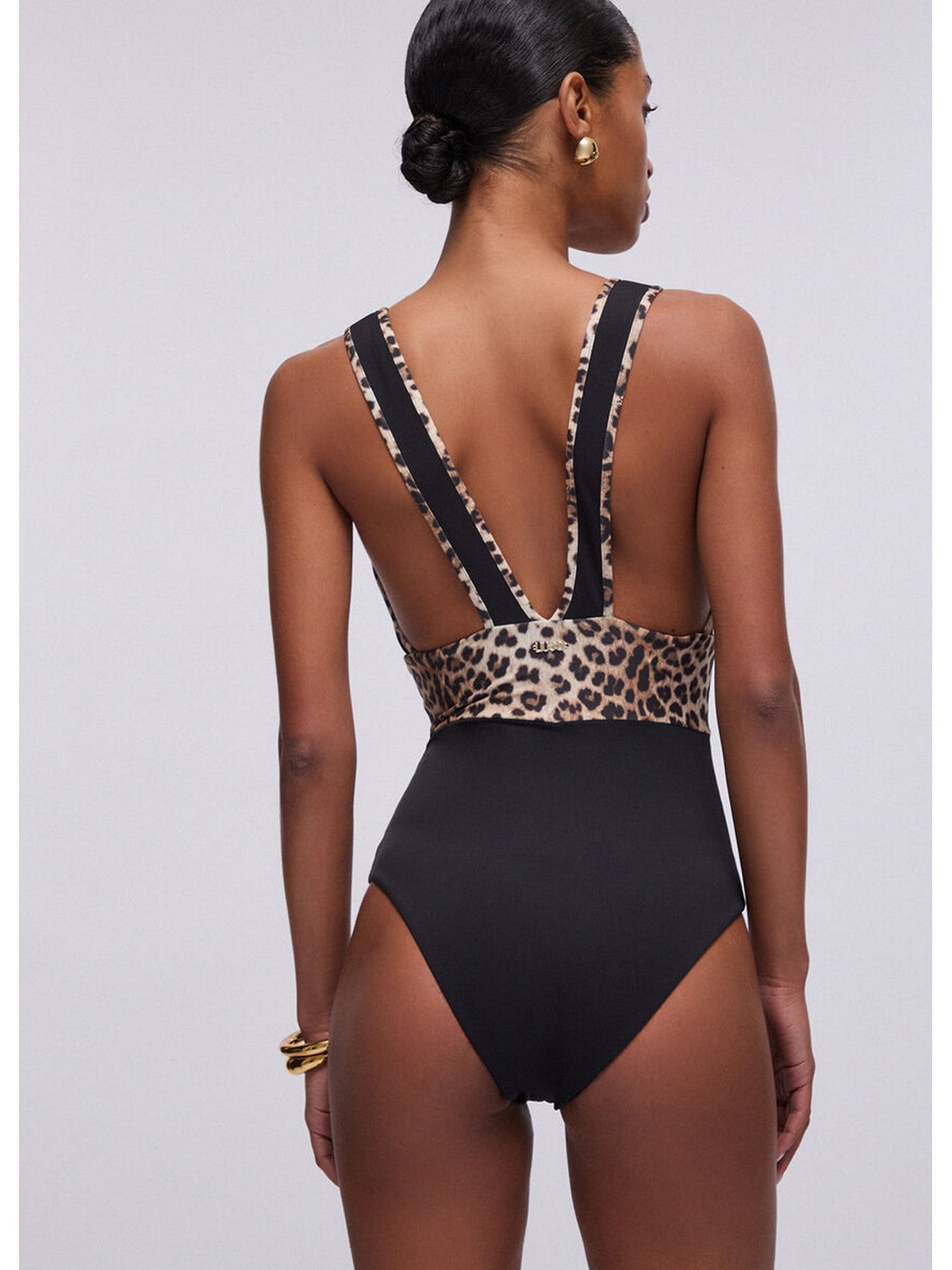 LIU JO BEACHWEAR Costume da bagno Donna  VA6008J6447 Y9908 Nero/animalier gioboutiqueweb