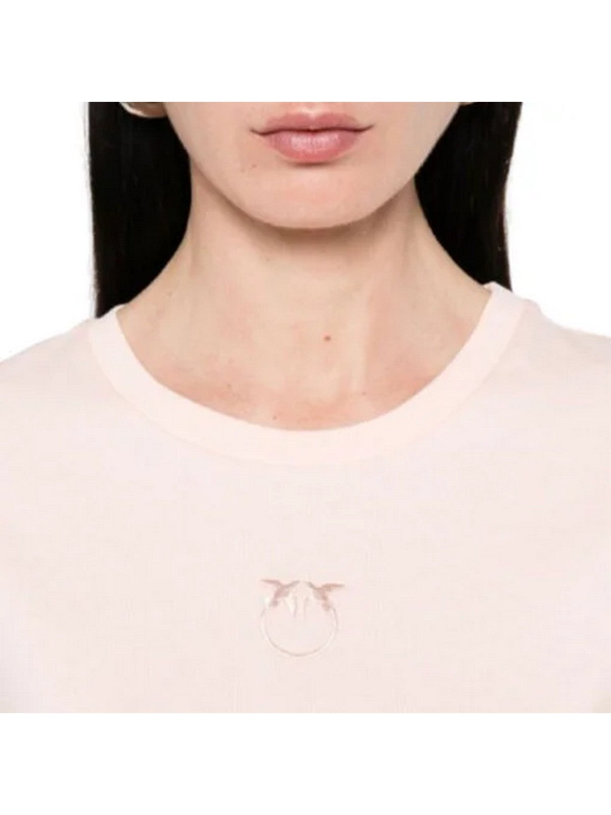 PINKO T-shirt Donna BUSSOLOTTO T-SHIRT JERSEY LOGO 100355-A2HN N38 Rosa gioboutiqueweb