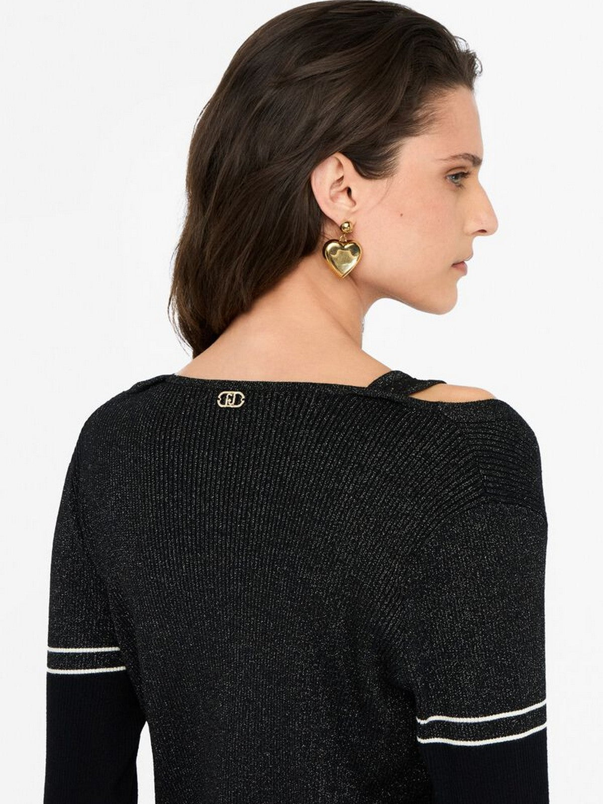 LIU JO SPORT Cardigan Donna  TF5027MS49I A4348 Nero lux/lace nero