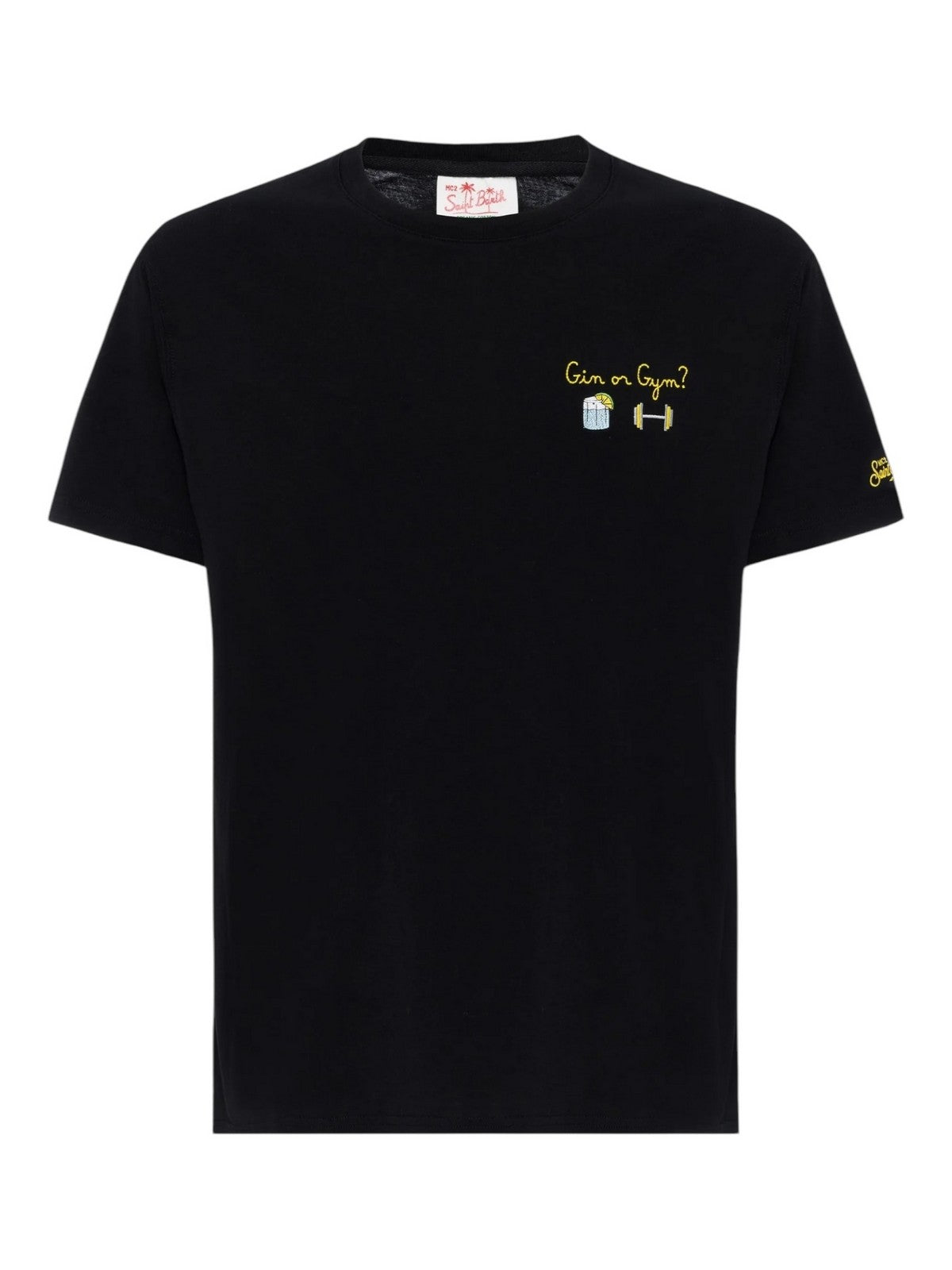 MC2 SAINT BARTH T-shirt Uomo  PORTOFINO 02372H Nero gioboutiqueweb