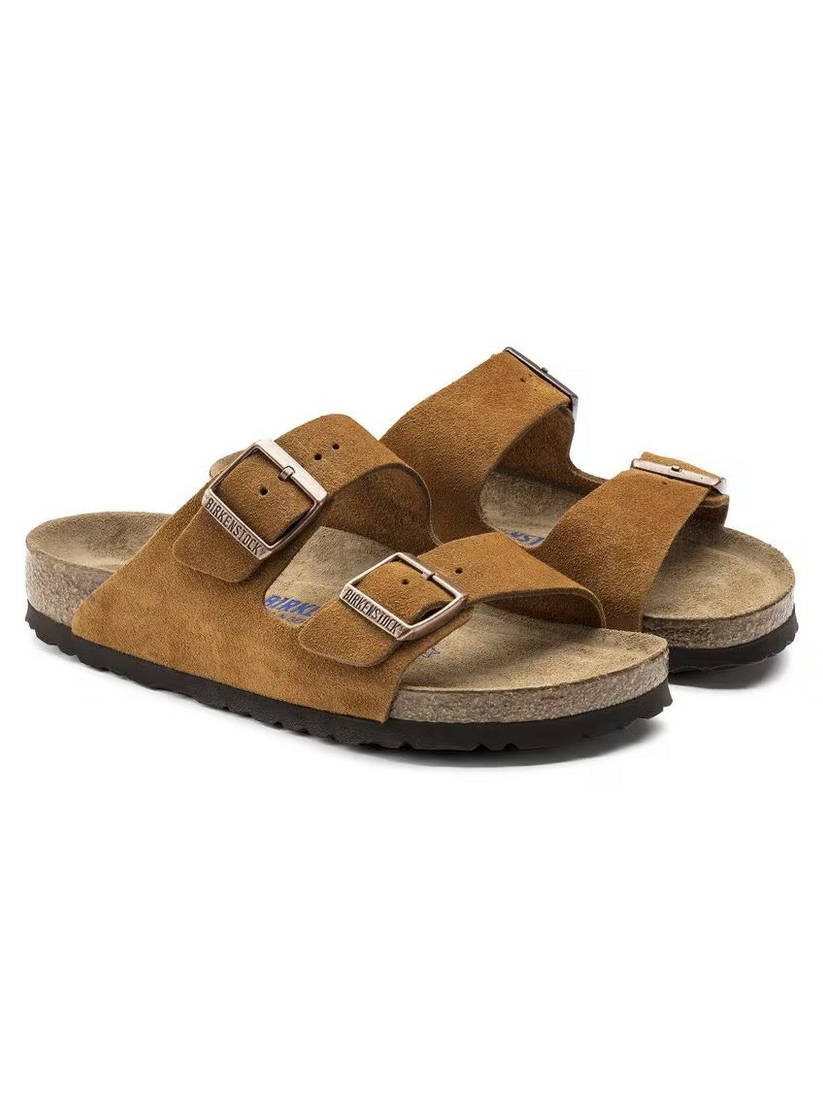 BIRKENSTOCK Sandalo Unisex adulto Arizona mink, Suede Leather 1027162 Marrone gioboutiqueweb