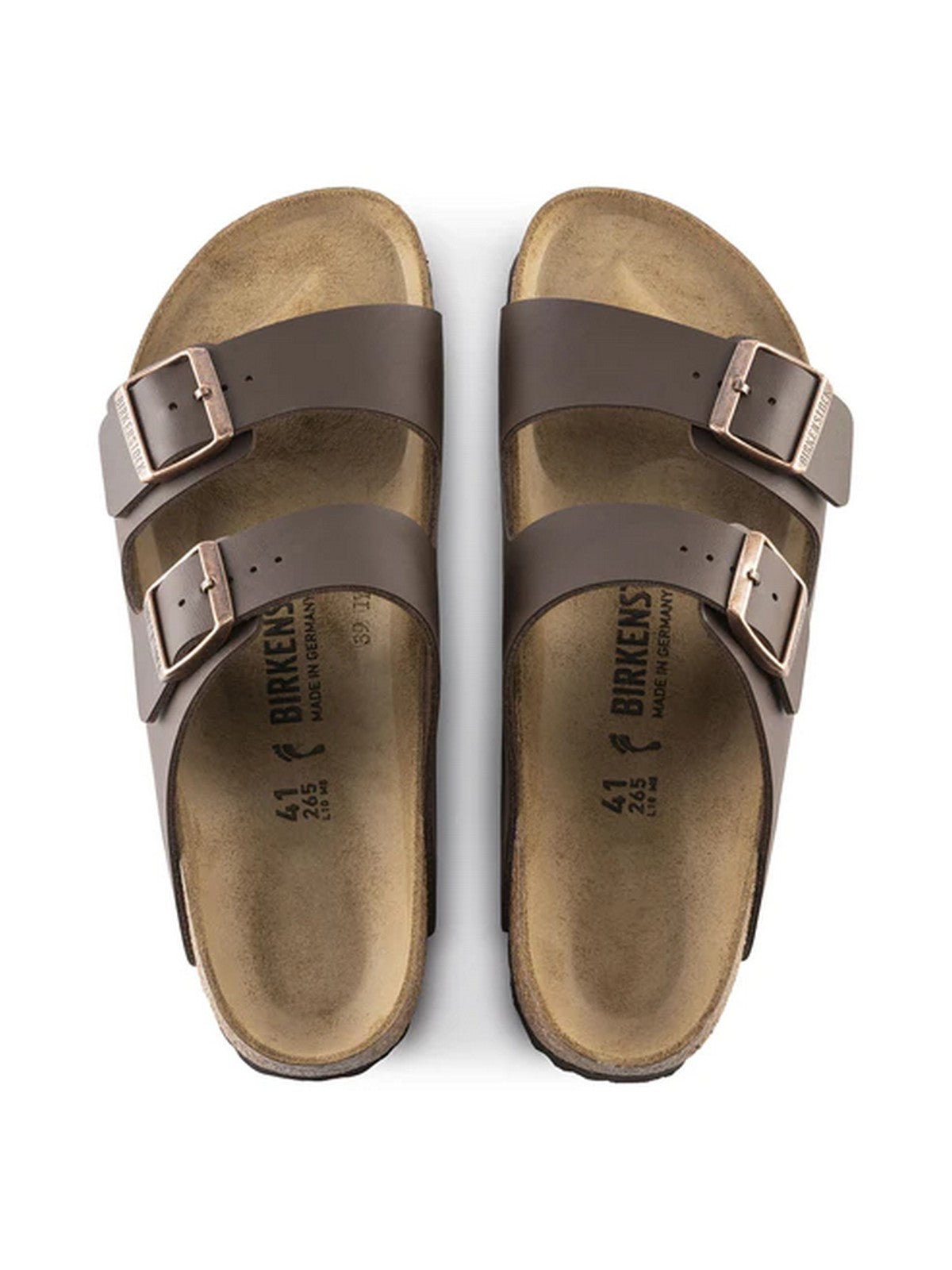 BIRKENSTOCK Sandalo Unisex adulto Arizona dark brown, Birko Flor 051703 DARK BROWN gioboutiqueweb