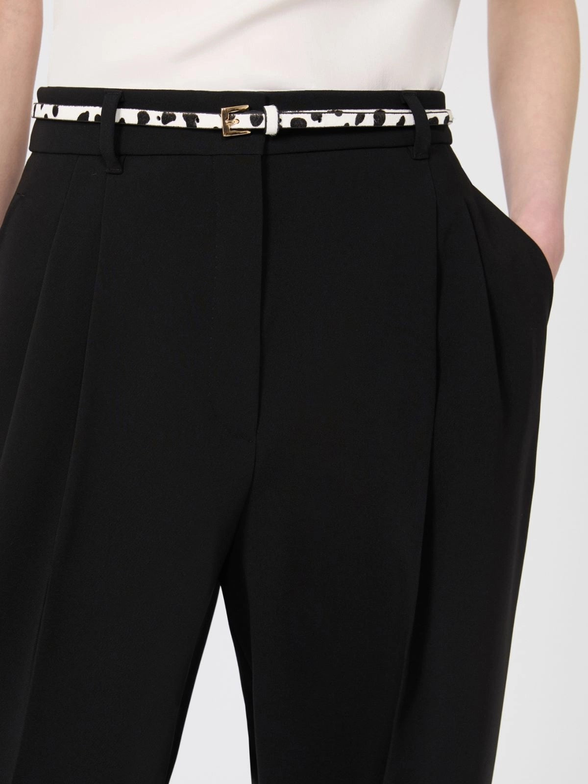 MAX MARA STUDIO Pantalone Donna MSTCORVINO 2616131015600 001 Nero gioboutiqueweb