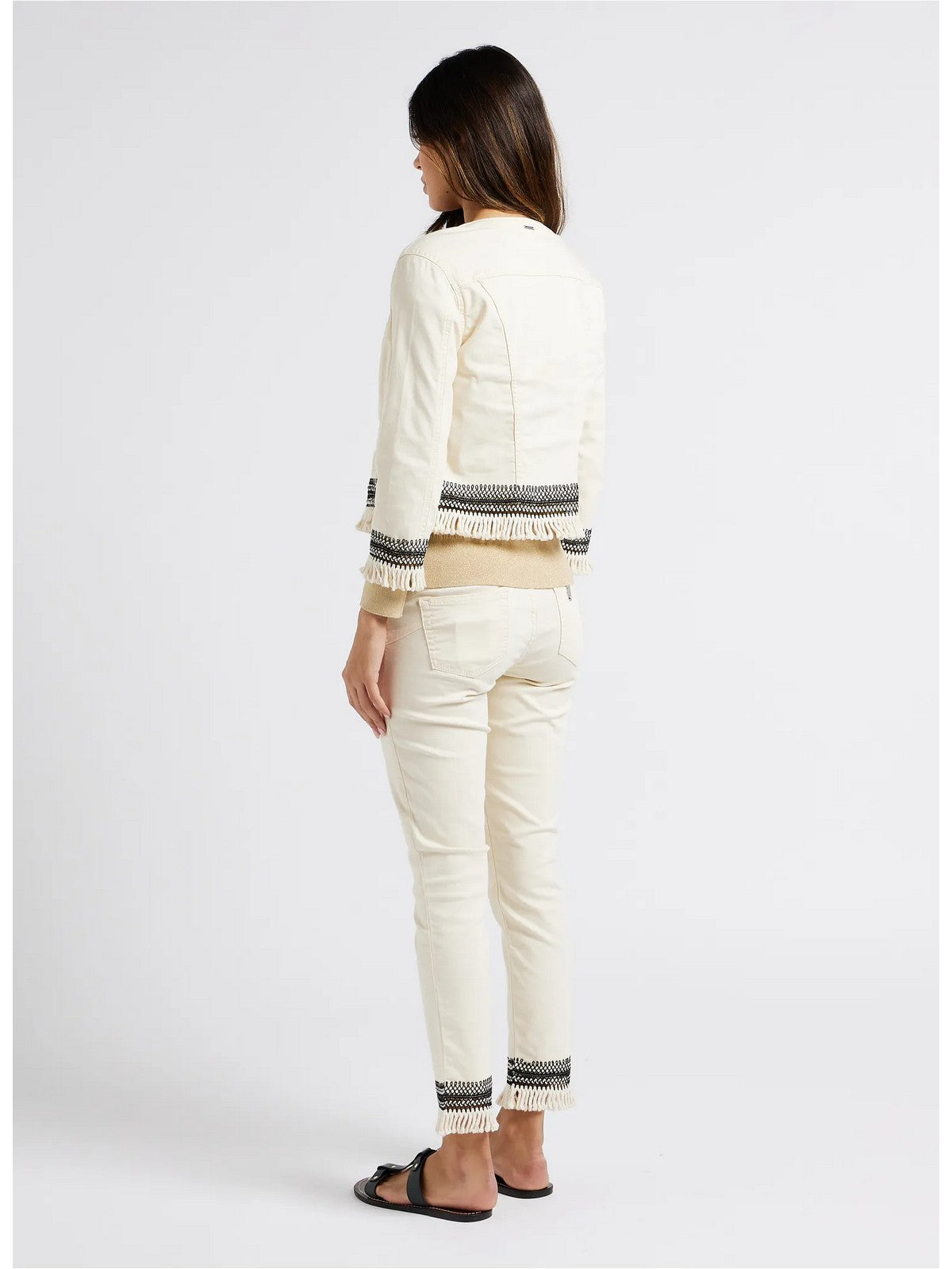 Liu Jo White Jacket Woman MA4297T4033 N9356 Beige
