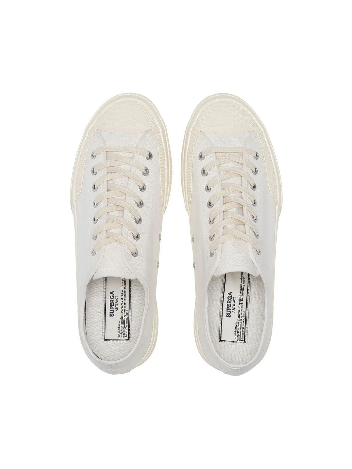 SUPERGA Sneaker Uomo 2432 WORKS LOW CUT COTTON CANV S51347W A1Q Bianco