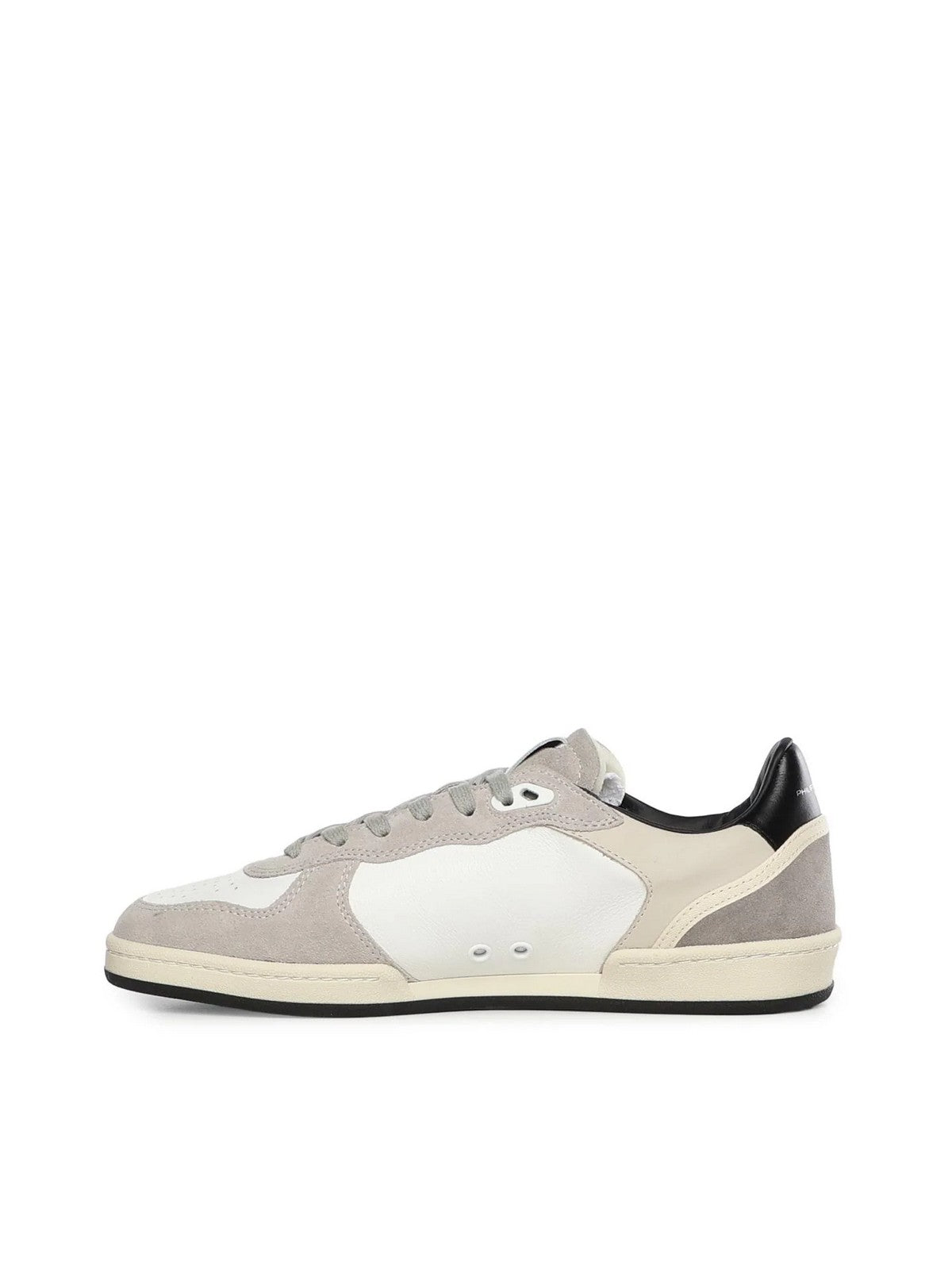 PHILIPPE MODEL Sneaker Uomo PGAL LOW MAN PGLU VD03 VEAU DAIM_BLANC NOIR