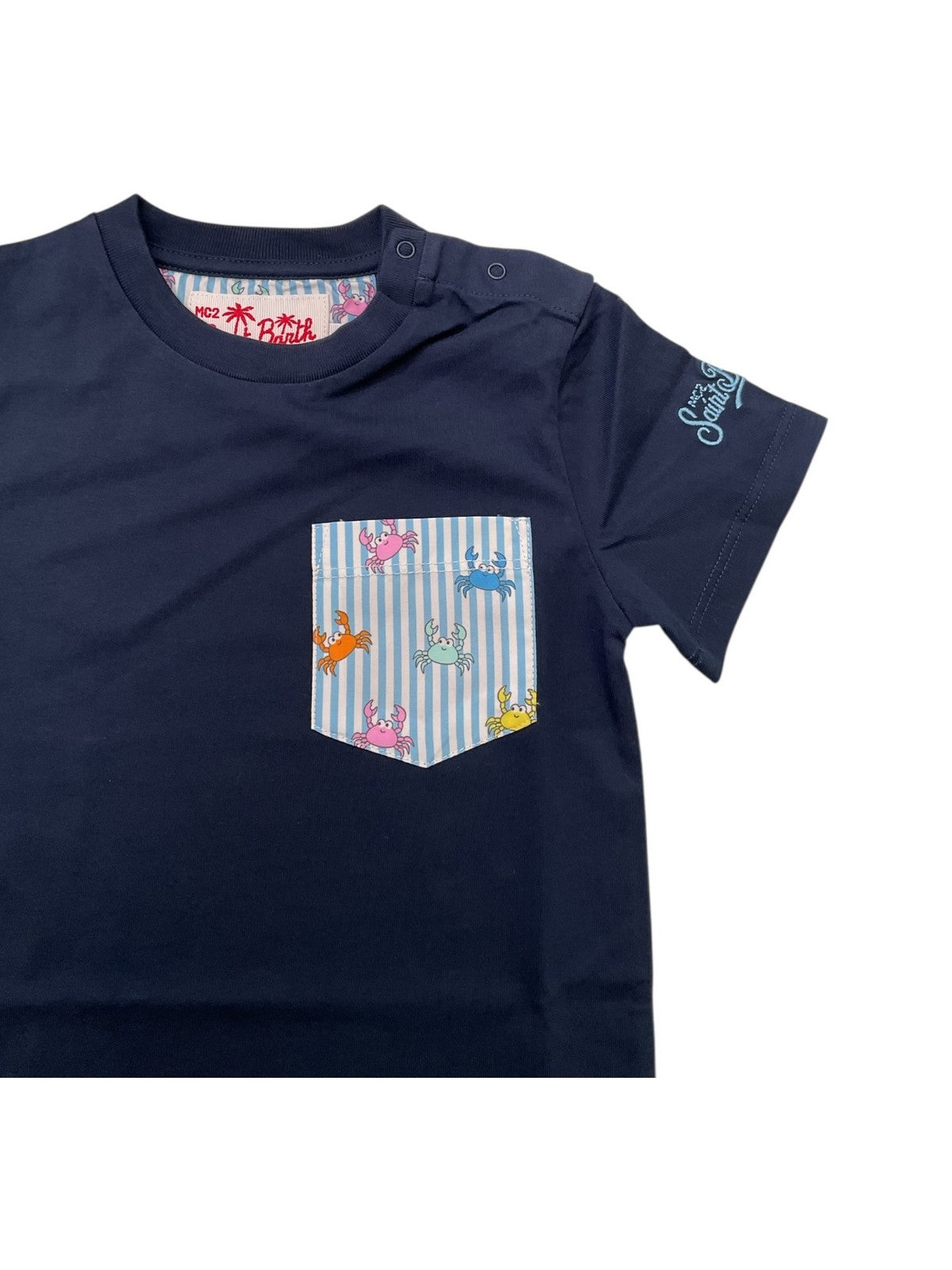 MC2 SAINT BARTH T-shirt Bambini e ragazzi  KEA 02098L 61 PINCHY MULTI STRIPES 30 gioboutiqueweb