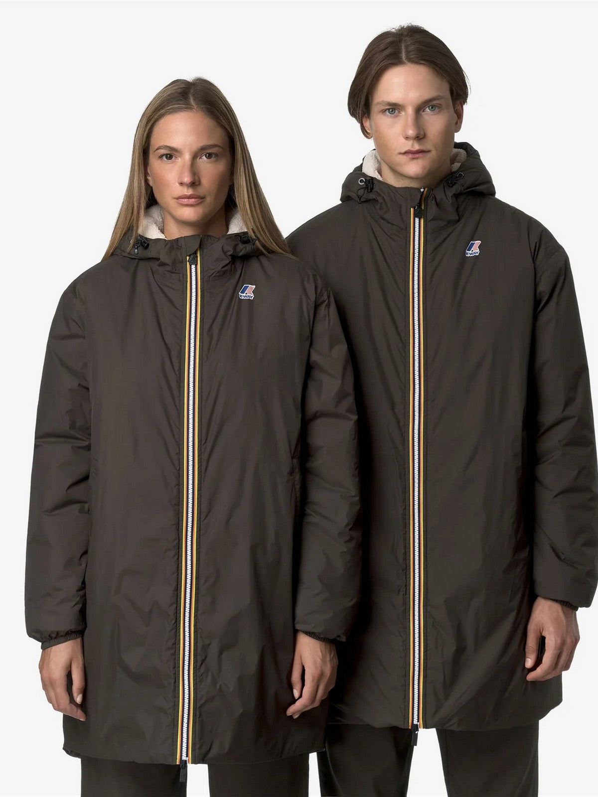 K-WAY Giubbino Uomo LE VRAI 4.0 EIFFEL EAST ORSETT K21516W XRG Black Olive gioboutiqueweb