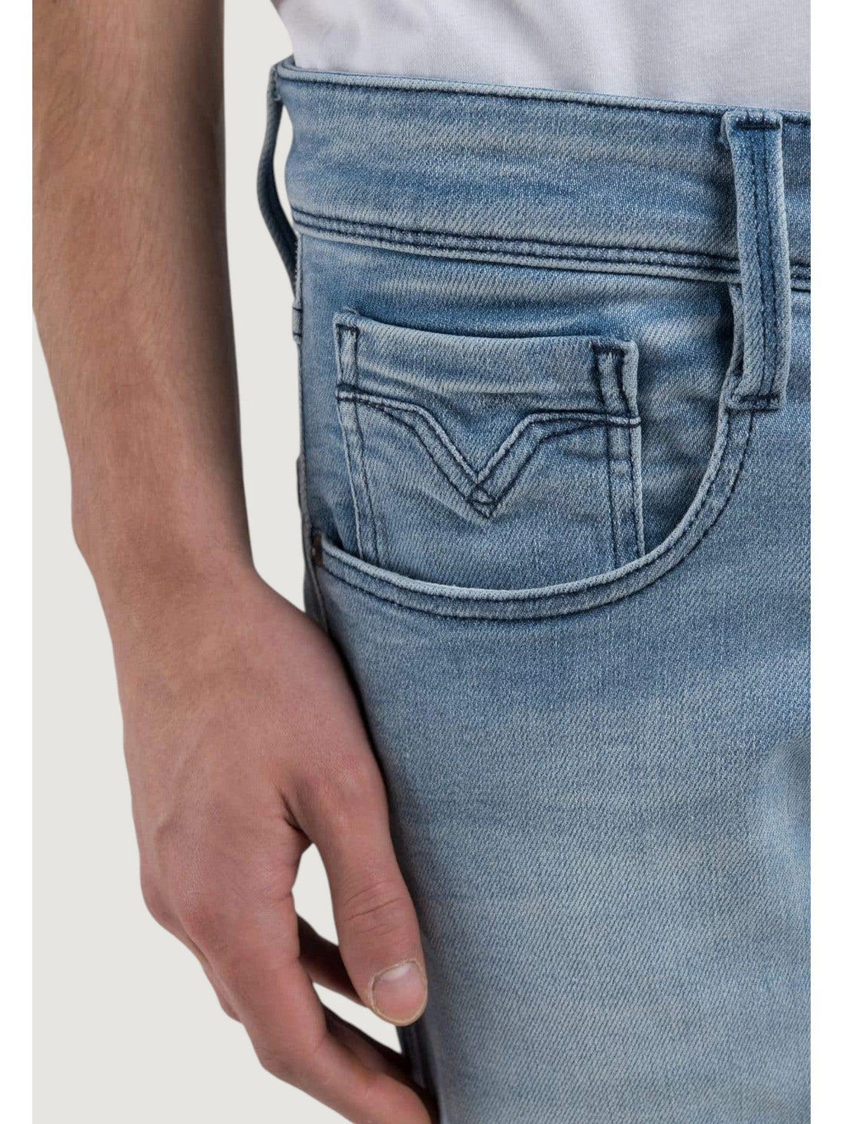 REPLAY Jeans Uomo ANBASS M914Y000261C42 010 LIGHT BLUE gioboutiqueweb