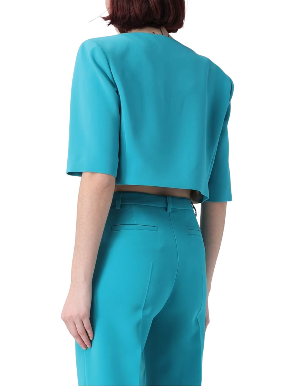 PINKO Giacca Donna PLATANO SPENCER CANVAS TECNICO 106608-A32Z V76 VERDE MATTONELLA gioboutiqueweb