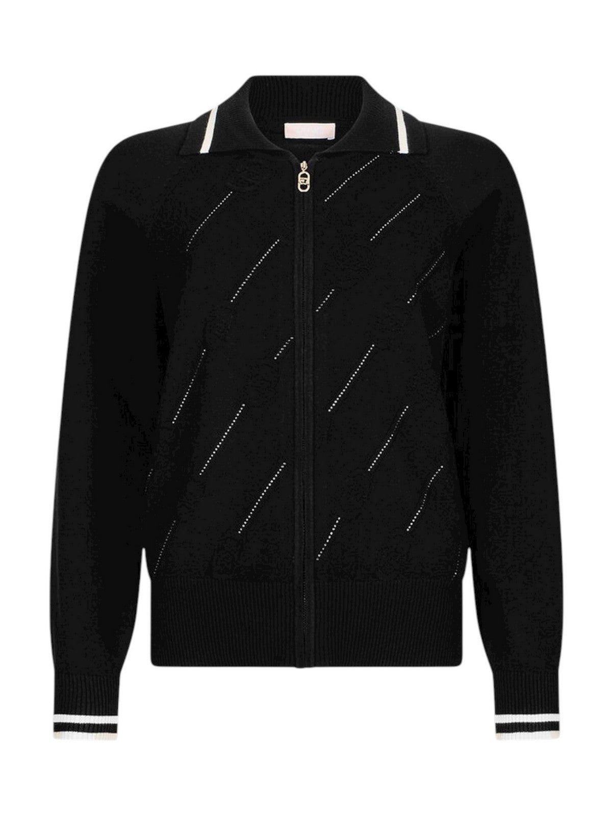 LIU JO SPORT Cardigan Donna  TF5032MS63L 03N66 Nero/bianco latte