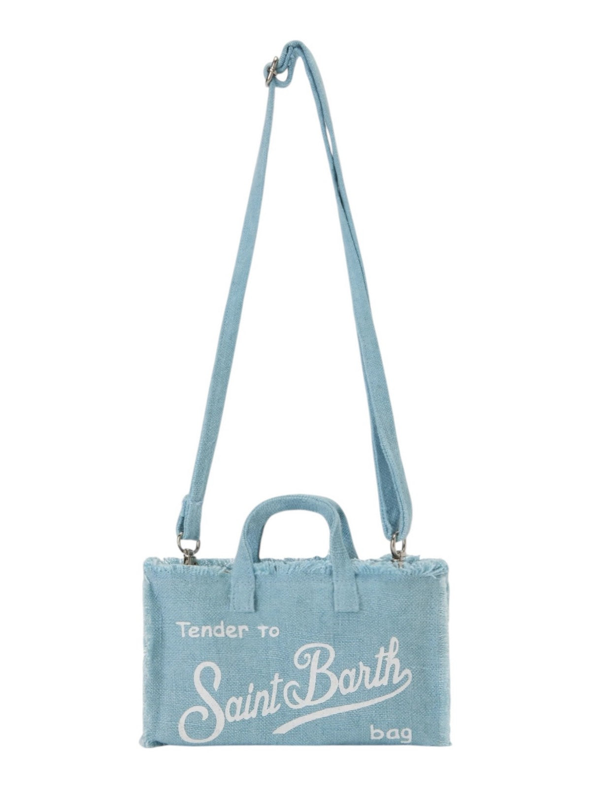 MC2 SAINT BARTH Pochette Donna  PHONE BAG LINEN 00555L LINEN 31 LIGHT BLUE gioboutiqueweb