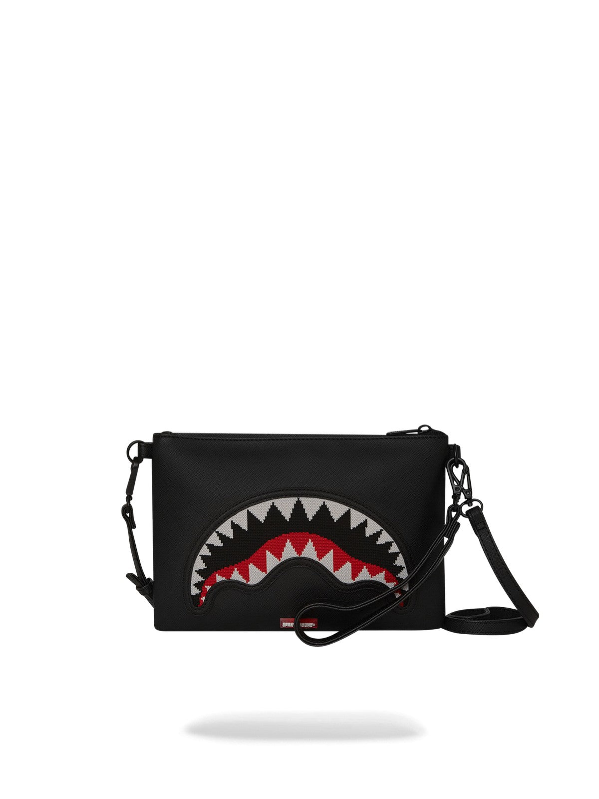 SPRAYGROUND Pochette Uomo FLY KNIT MOUTH CROSSOVER CLUTCH 910B8028NSZ Nero gioboutiqueweb