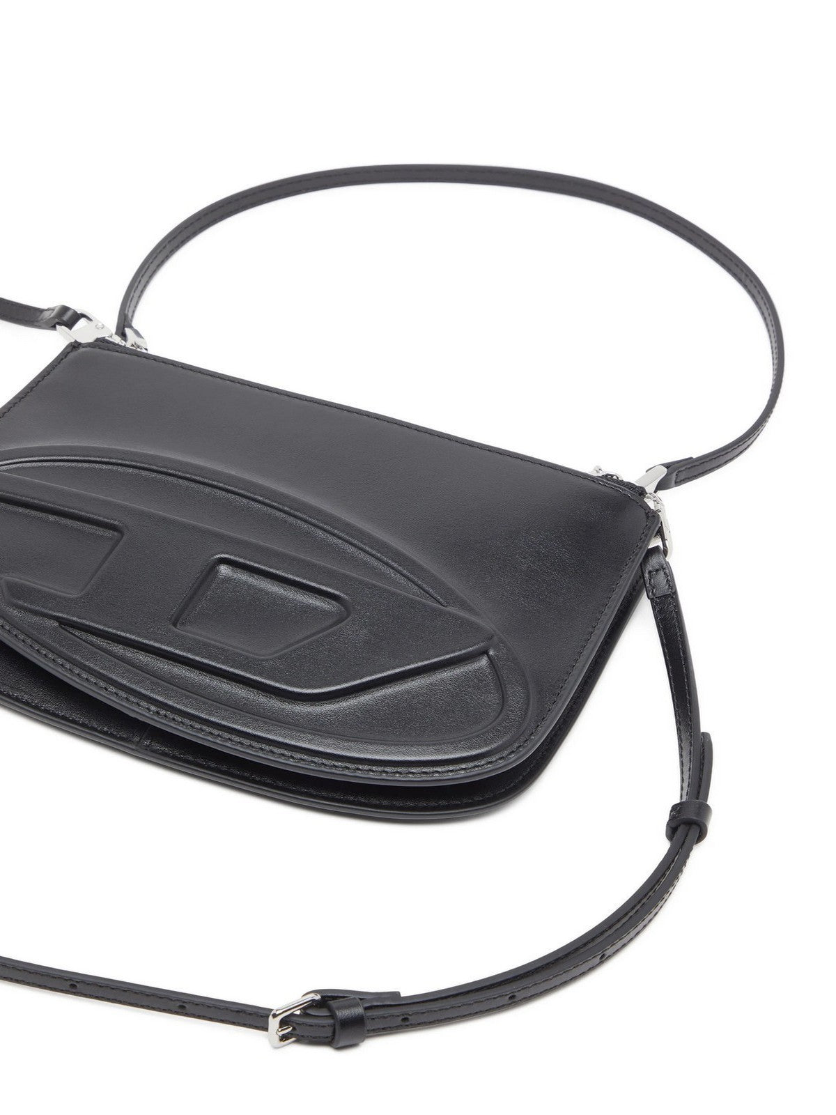 DIESEL Torba Damska 1DR 2.0 1DR PODWÓJNA TORBA NA RAMIĘ X10330 PR818 T8013 001 - CZARNA