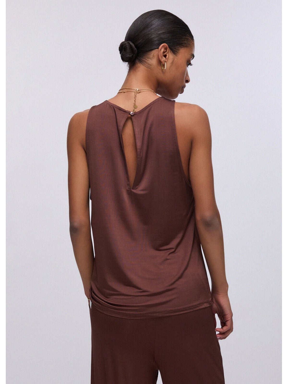 LIU JO BEACHWEAR Top Donna  VA6158J3888 91118 TERRA