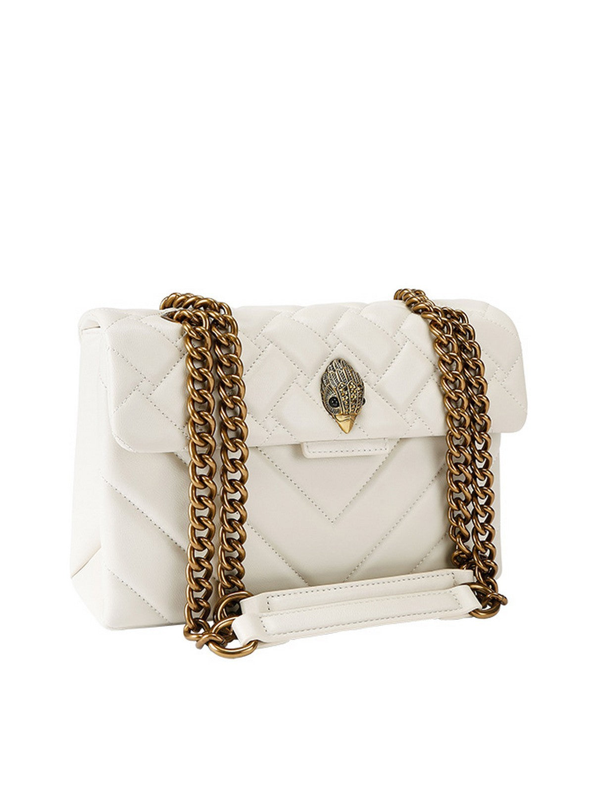KURT GEIGER Borsa Donna 690-LEATHER KENSINGTON BAG 5021541109 BONE BONE gioboutiqueweb