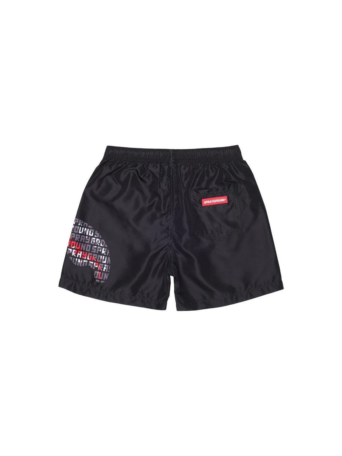SPRAYGROUND Costume da bagno Uomo SHARK CENTRAL INFINITY SWIM TRUNKS SP917BLK BLACK