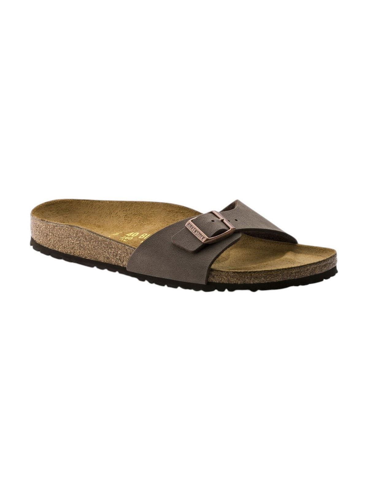 BIRKENSTOCK Sandalo Unisex adulto Madrid mocca, Birkibuc 040093 MOCCA gioboutiqueweb