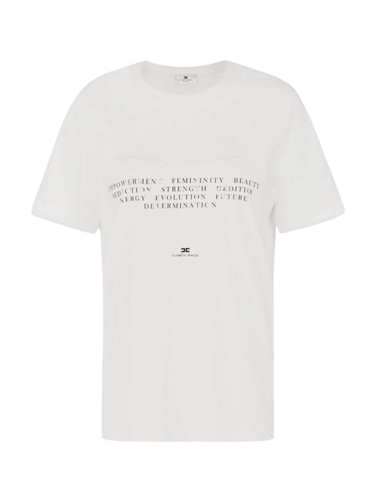 ELISABETTA FRANCHI T-shirt Donna  MA69P61E2 270 GESSO gioboutiqueweb